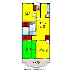 五井駅 徒歩12分 3階の物件間取画像